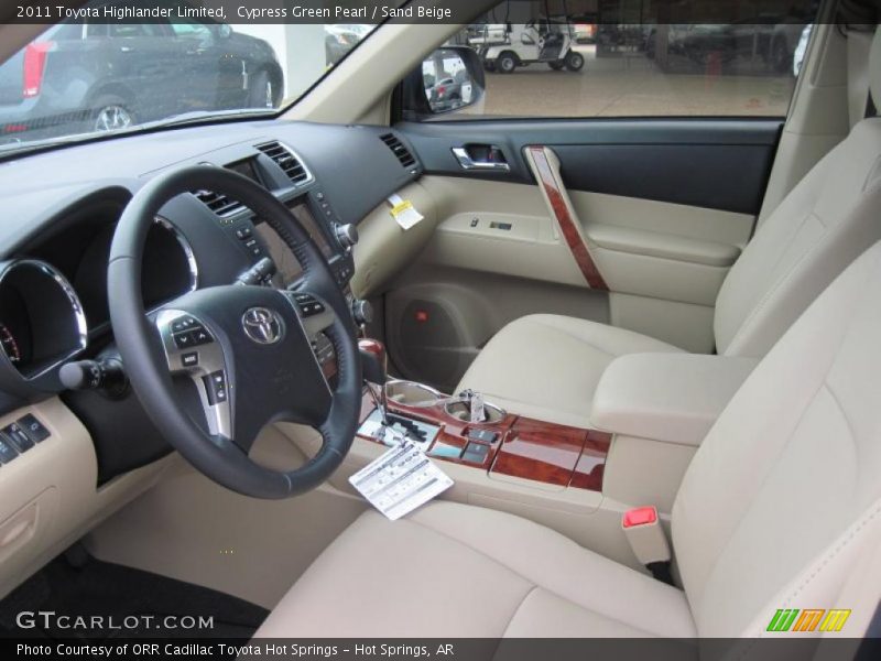  2011 Highlander Limited Sand Beige Interior
