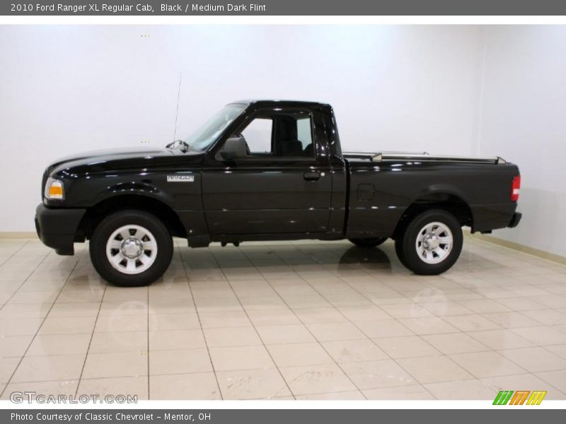 Black / Medium Dark Flint 2010 Ford Ranger XL Regular Cab