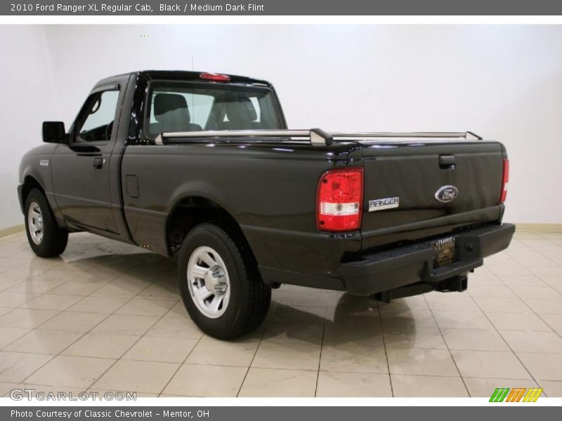Black / Medium Dark Flint 2010 Ford Ranger XL Regular Cab