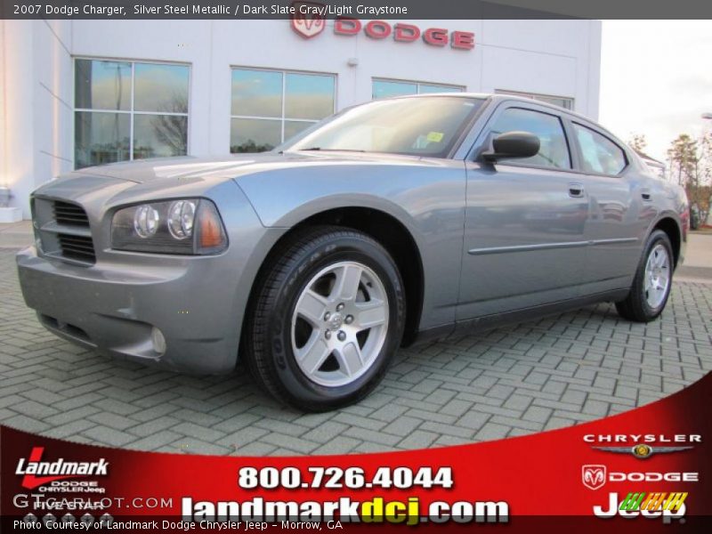 Silver Steel Metallic / Dark Slate Gray/Light Graystone 2007 Dodge Charger