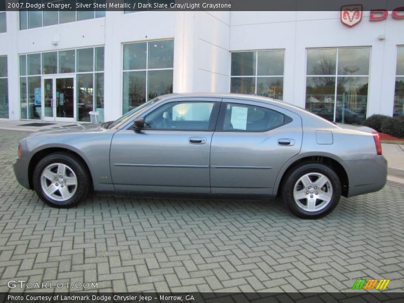 Silver Steel Metallic / Dark Slate Gray/Light Graystone 2007 Dodge Charger