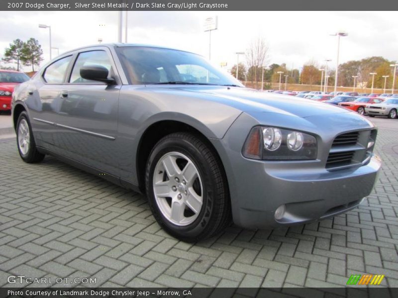 Silver Steel Metallic / Dark Slate Gray/Light Graystone 2007 Dodge Charger