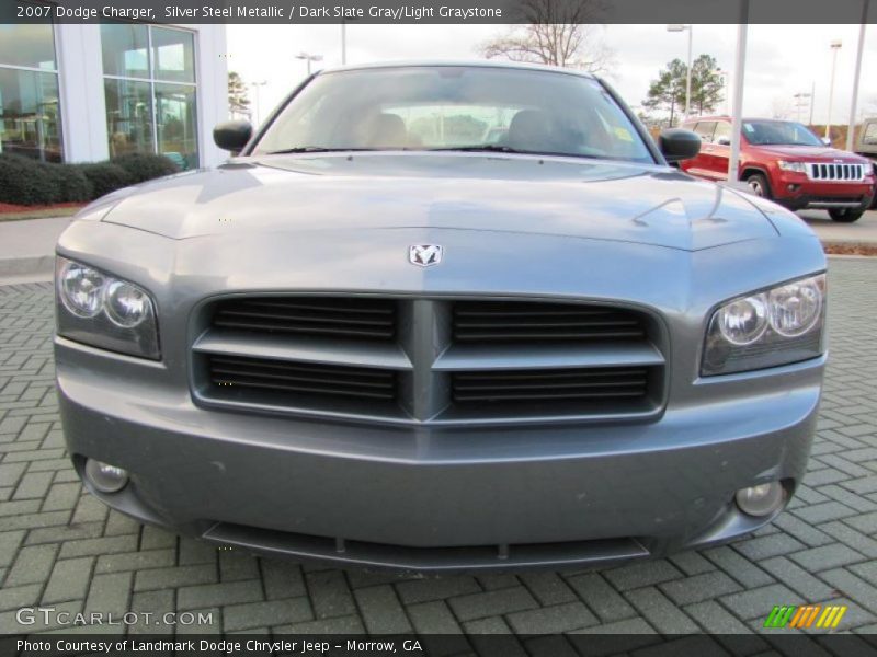 Silver Steel Metallic / Dark Slate Gray/Light Graystone 2007 Dodge Charger