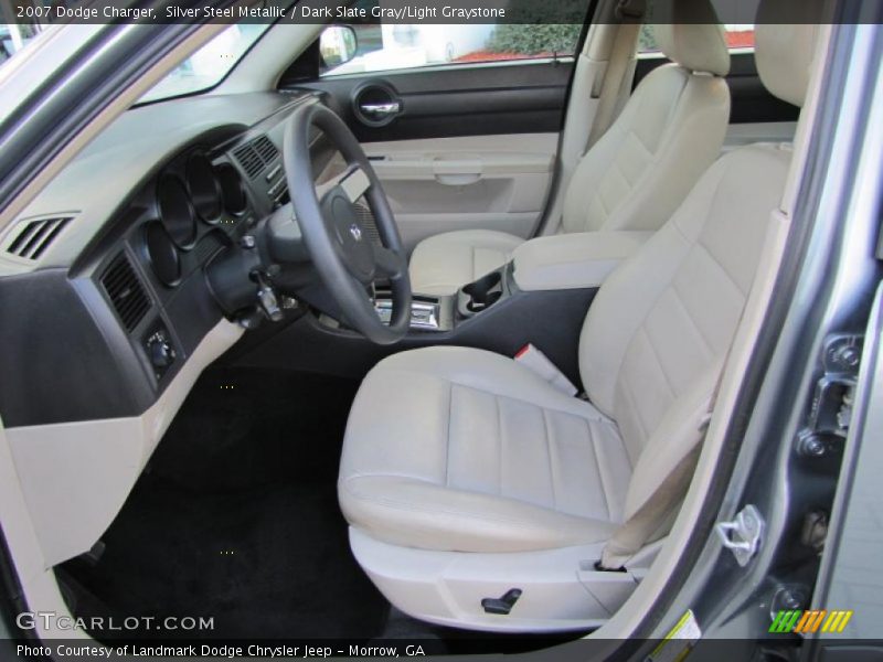 Silver Steel Metallic / Dark Slate Gray/Light Graystone 2007 Dodge Charger