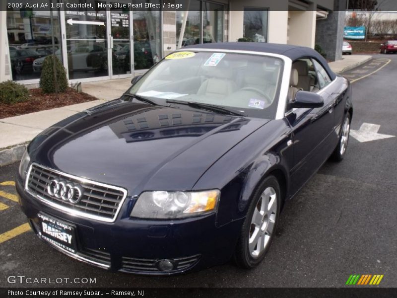 Moro Blue Pearl Effect / Beige 2005 Audi A4 1.8T Cabriolet