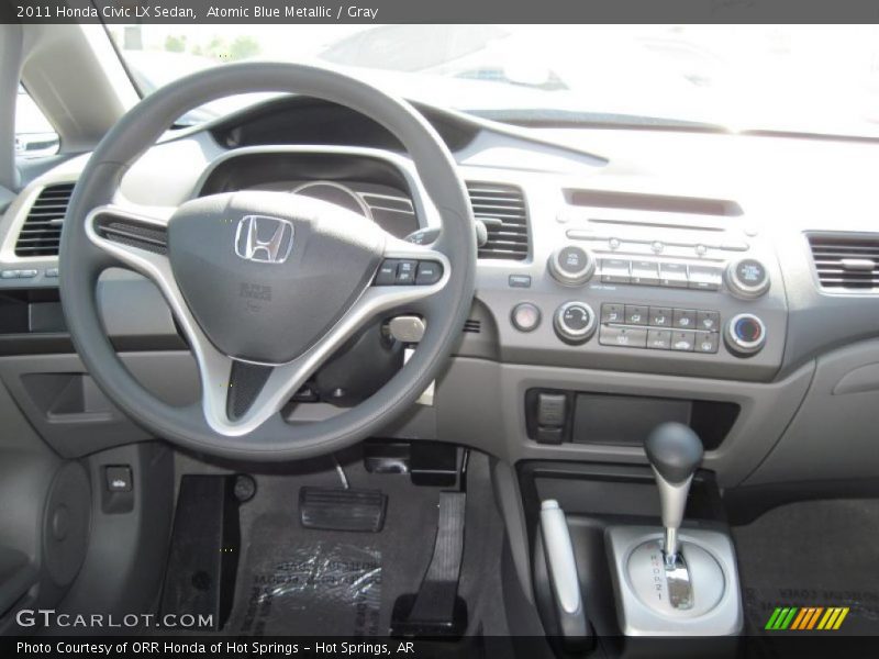Atomic Blue Metallic / Gray 2011 Honda Civic LX Sedan