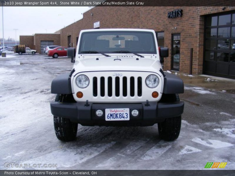 Stone White / Dark Slate Gray/Medium Slate Gray 2010 Jeep Wrangler Sport 4x4