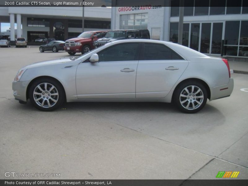 Light Platinum / Ebony 2008 Cadillac CTS Sedan