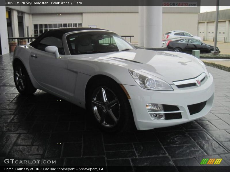 Polar White / Black 2009 Saturn Sky Roadster