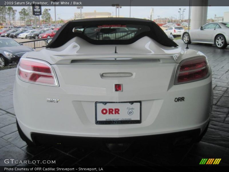 Polar White / Black 2009 Saturn Sky Roadster