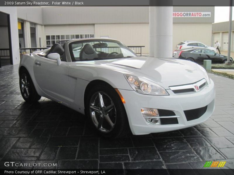 Polar White / Black 2009 Saturn Sky Roadster