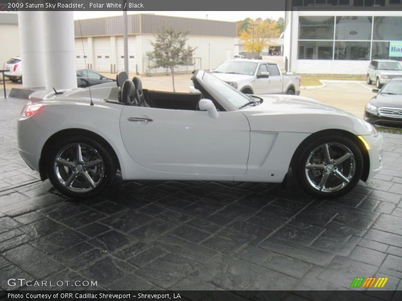 Polar White / Black 2009 Saturn Sky Roadster