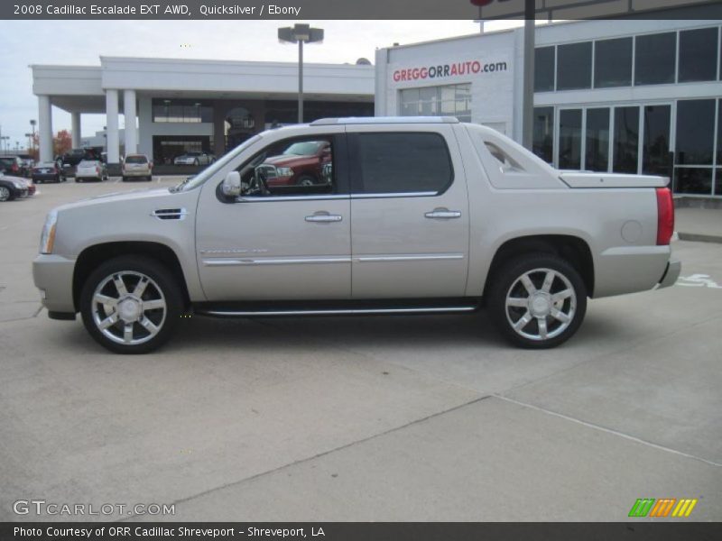 Quicksilver / Ebony 2008 Cadillac Escalade EXT AWD