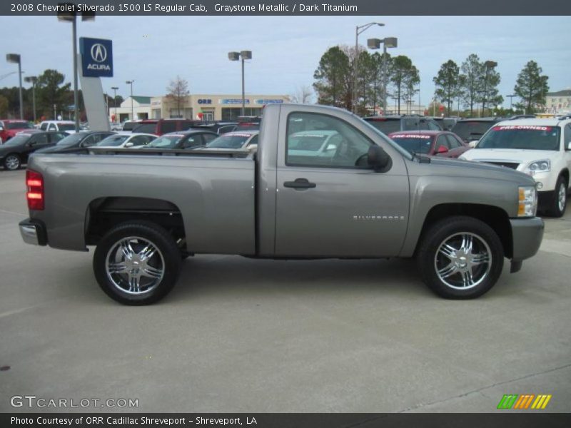 Graystone Metallic / Dark Titanium 2008 Chevrolet Silverado 1500 LS Regular Cab