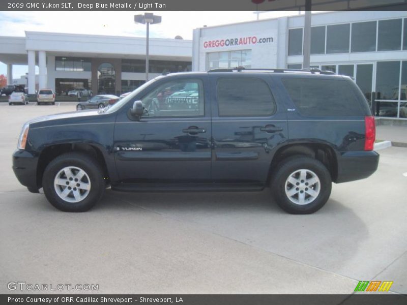 Deep Blue Metallic / Light Tan 2009 GMC Yukon SLT
