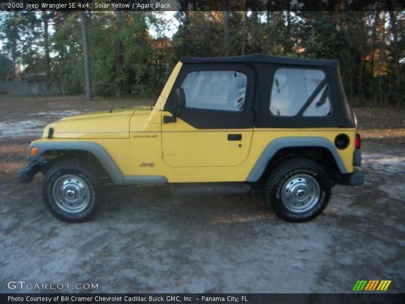 Solar Yellow / Agate Black 2002 Jeep Wrangler SE 4x4