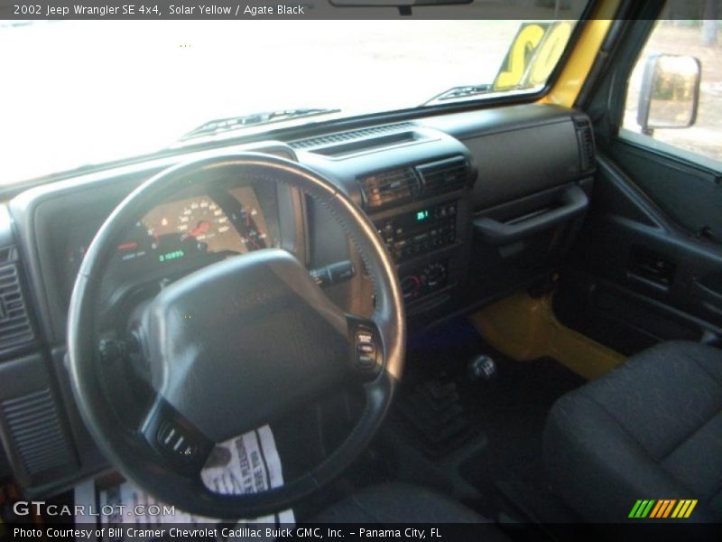 Solar Yellow / Agate Black 2002 Jeep Wrangler SE 4x4