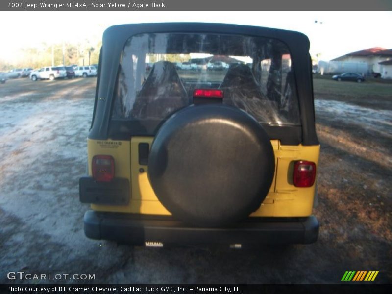 Solar Yellow / Agate Black 2002 Jeep Wrangler SE 4x4