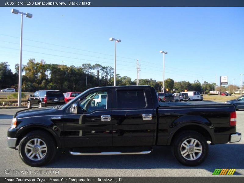 Black / Black 2005 Ford F150 Lariat SuperCrew