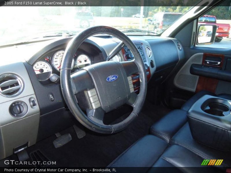 Black / Black 2005 Ford F150 Lariat SuperCrew
