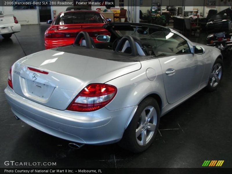Pewter Metallic / Black 2006 Mercedes-Benz SLK 280 Roadster