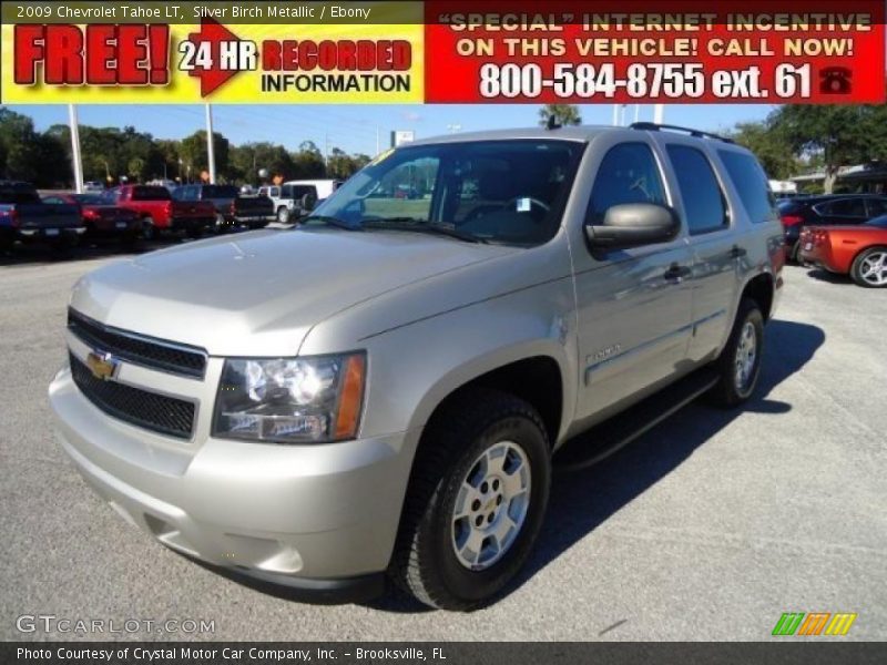 Silver Birch Metallic / Ebony 2009 Chevrolet Tahoe LT