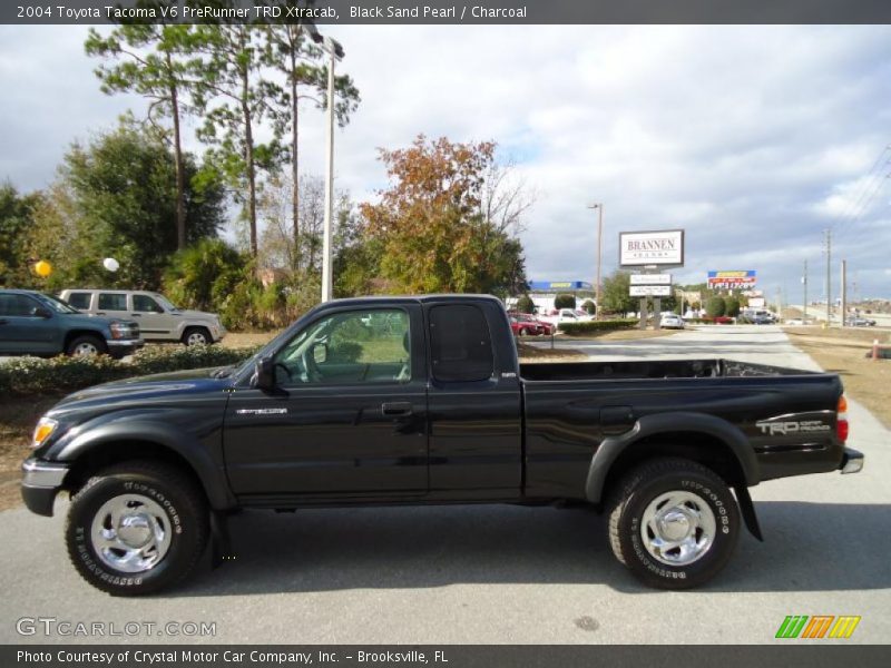 Black Sand Pearl / Charcoal 2004 Toyota Tacoma V6 PreRunner TRD Xtracab