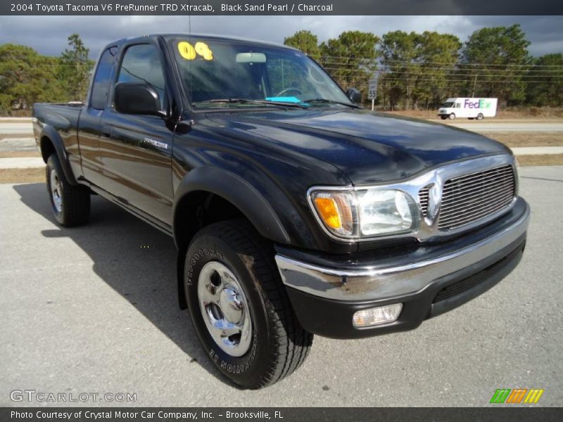 Black Sand Pearl / Charcoal 2004 Toyota Tacoma V6 PreRunner TRD Xtracab