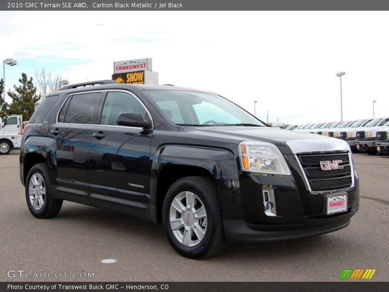 Carbon Black Metallic / Jet Black 2010 GMC Terrain SLE AWD