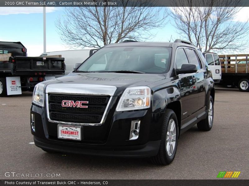 Carbon Black Metallic / Jet Black 2010 GMC Terrain SLE AWD