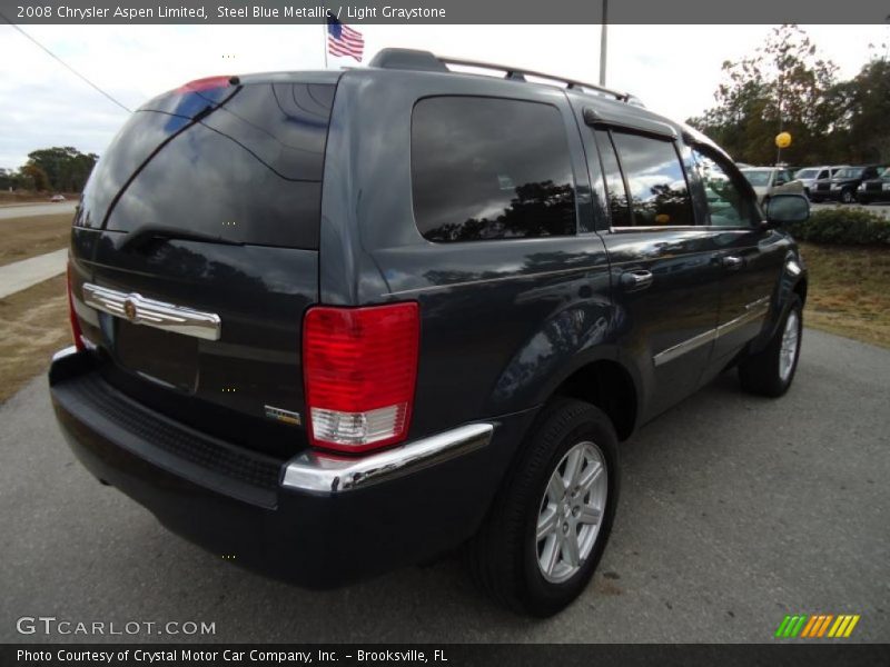 Steel Blue Metallic / Light Graystone 2008 Chrysler Aspen Limited