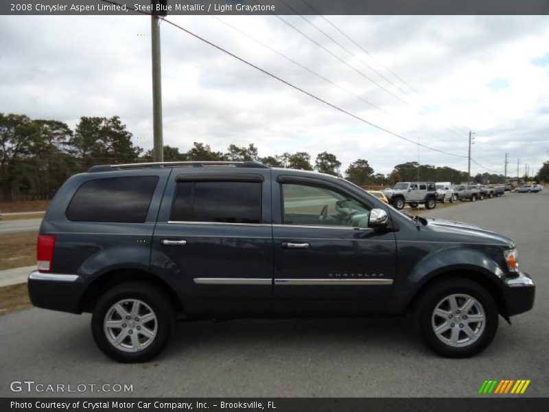 Steel Blue Metallic / Light Graystone 2008 Chrysler Aspen Limited