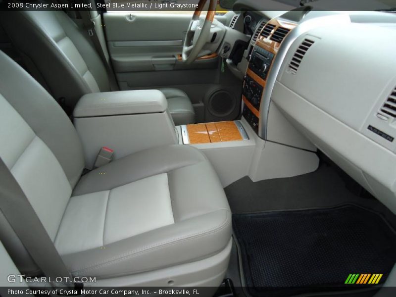 Steel Blue Metallic / Light Graystone 2008 Chrysler Aspen Limited