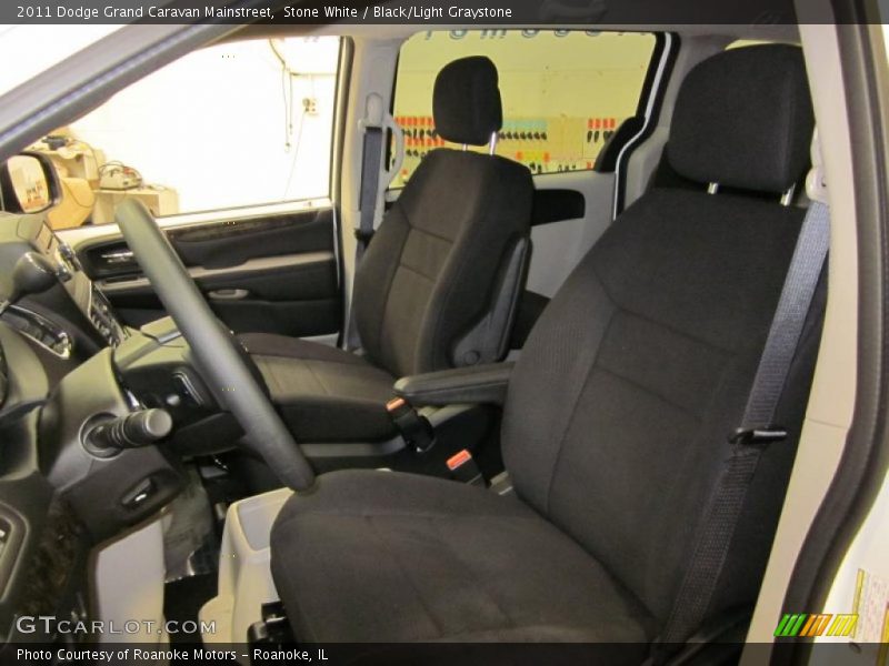 Stone White / Black/Light Graystone 2011 Dodge Grand Caravan Mainstreet