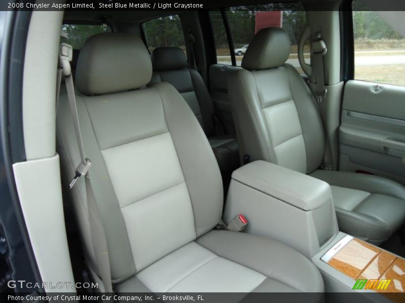 Steel Blue Metallic / Light Graystone 2008 Chrysler Aspen Limited