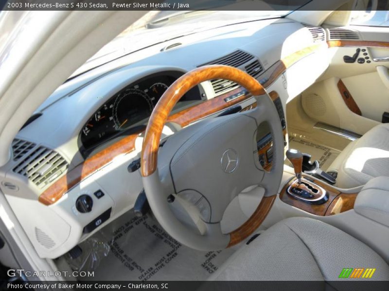 Pewter Silver Metallic / Java 2003 Mercedes-Benz S 430 Sedan