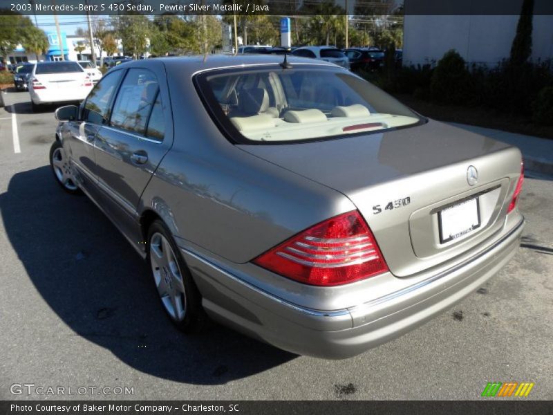 Pewter Silver Metallic / Java 2003 Mercedes-Benz S 430 Sedan