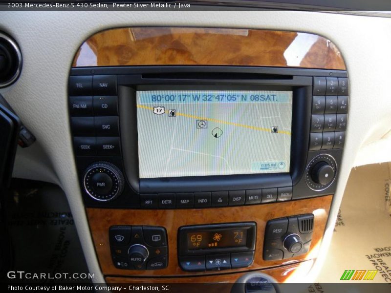 Navigation of 2003 S 430 Sedan