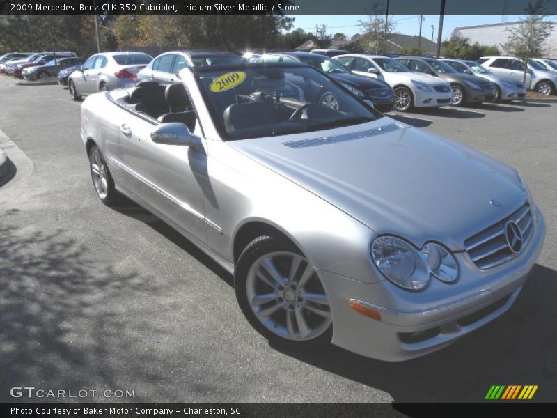 Iridium Silver Metallic / Stone 2009 Mercedes-Benz CLK 350 Cabriolet