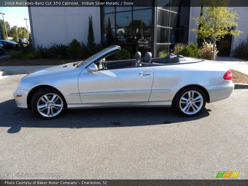 Iridium Silver Metallic / Stone 2009 Mercedes-Benz CLK 350 Cabriolet