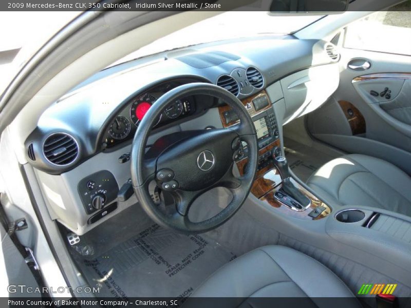 Iridium Silver Metallic / Stone 2009 Mercedes-Benz CLK 350 Cabriolet
