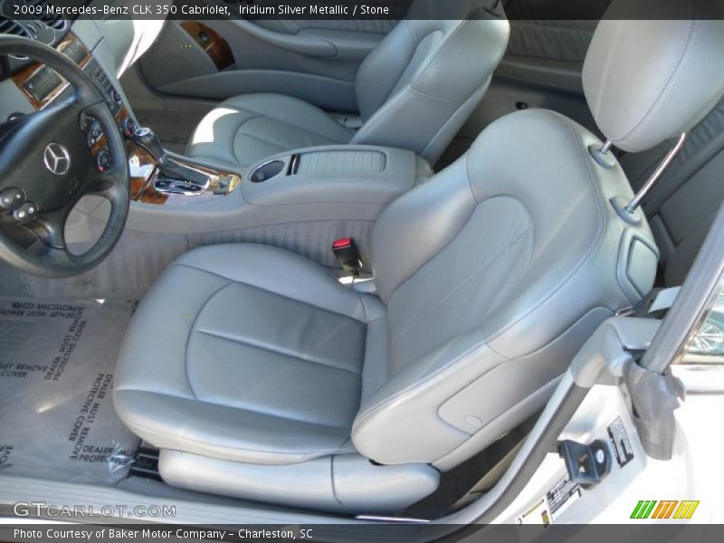 Iridium Silver Metallic / Stone 2009 Mercedes-Benz CLK 350 Cabriolet