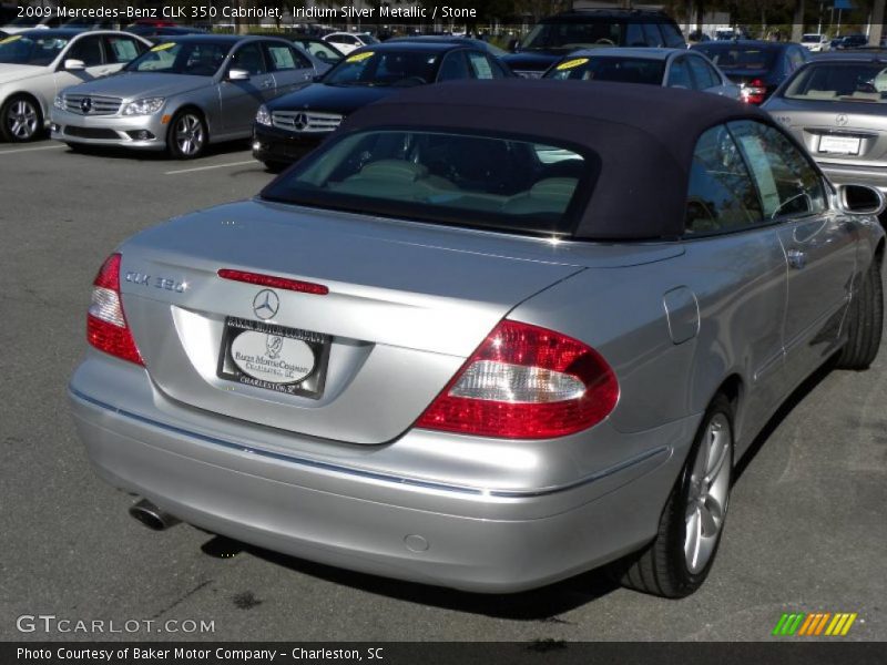 Iridium Silver Metallic / Stone 2009 Mercedes-Benz CLK 350 Cabriolet