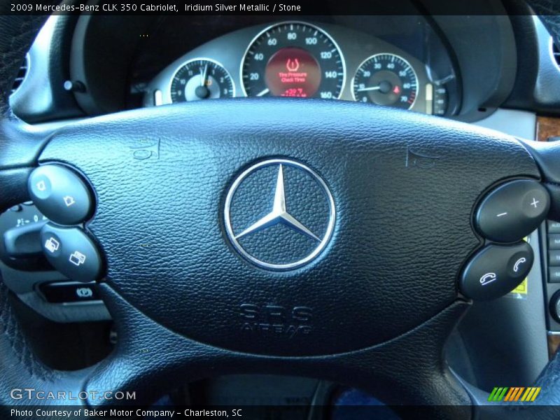 Iridium Silver Metallic / Stone 2009 Mercedes-Benz CLK 350 Cabriolet