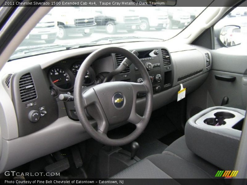 Dark Titanium Interior - 2011 Silverado 1500 Extended Cab 4x4 