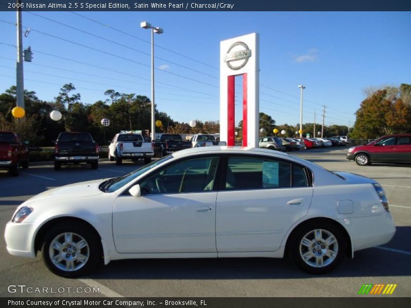 Satin White Pearl / Charcoal/Gray 2006 Nissan Altima 2.5 S Special Edition