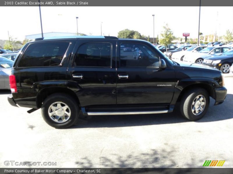 Sable Black / Shale 2003 Cadillac Escalade AWD