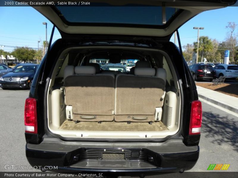 Sable Black / Shale 2003 Cadillac Escalade AWD