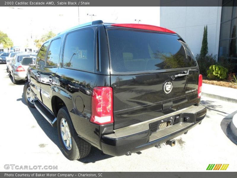 Sable Black / Shale 2003 Cadillac Escalade AWD