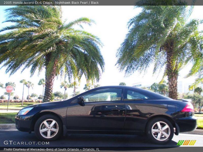 Nighthawk Black Pearl / Black 2005 Honda Accord EX-L Coupe